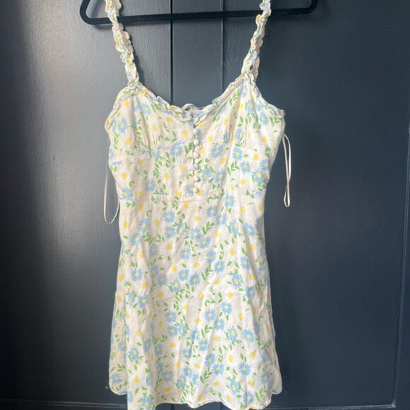 Zara Summer Floral Silk Dress - Picture 1 of 3